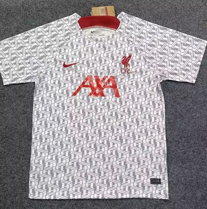 AAA Quality Liverpool 23/24 White/Grey Training Jersey